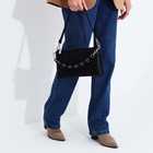 Сумка женская на молнии, цвет чёрный - фото 53476092