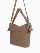 Сумка - мешок женская на молнии, 33×33 см, хаки - Фото 6