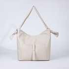 Сумка женская на молнии, цвет молочный - Фото 1