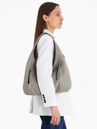 Сумка женская на молнии, цвет серый - фото 40551189