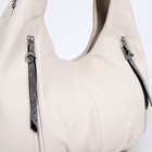 Сумка женская на молнии, цвет молочный 9692076