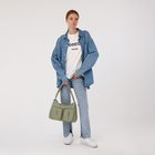 Сумка женская на молнии, цвет светло-зелёный 9692095