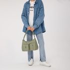 Сумка женская на молнии, цвет светло-зелёный 9692095