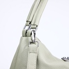 Сумка женская на молнии, цвет светло-зелёный 9692095