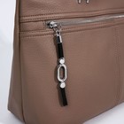 Сумка-тоут на молнии, 2 наружных кармана, цвет светло-коричневый - фото 22231230