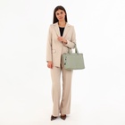 Сумка женская на молнии, цвет светло-зелёный 9693133