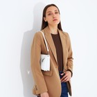 Сумка кросс-боди на молнии, цвет белый - фото 22231258