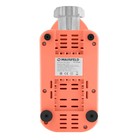 Мясорубка MAUNFELD MF-232WR, 1340 Вт, 1.3 кг/мин, 4 насадки, реверс, бело-оранжевая - фото 51339481