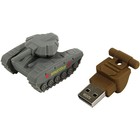 Флешка Smartbuy 032GB Wild series "Танк", 32 Гб, USB2.0, чт до 25 Мб/с, зап до 15 Мб/с,серая - фото 9307903