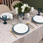 Скатерть Этель Butterflies 110×146 см, 100% хлопок, рогожка 186 г/м² - Фото 3