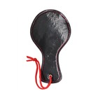 Набор БДСМ Eroticon, шлепалка круглая, маска, черный - Фото 3