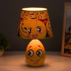 Настольная лампа "Веселый смайлик" Е14 15Вт желтый 20х20х33 см RISALUX - Фото 3
