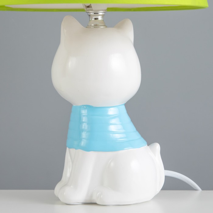 Настольная лампа "Котенок" Е14 15Вт белый  20х20х32 см RISALUX - фото 1907725102