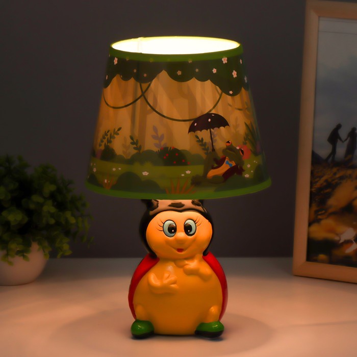 Настольная лампа "Божья Коровка" Е14 15Вт 20х20х32 см RISALUX - фото 1907725110