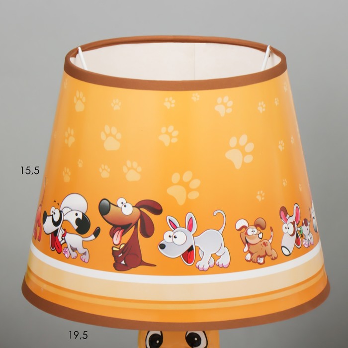 Настольная лампа "Бобик" E14 15Вт оранжевый 18х18х32 см RISALUX - фото 1907725125
