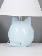 Настольная лампа RISALUX «Котошарик», E14, 15 Вт, голубая, 18×18×28 см  (артикул 9438146)  большой выбор товаров оптом и в розницу по низким ценам с доставкой