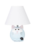 Настольная лампа RISALUX «Котошарик», E14, 15 Вт, голубая, 18×18×28 см  (артикул 9438146)  большой выбор товаров оптом и в розницу по низким ценам с доставкой