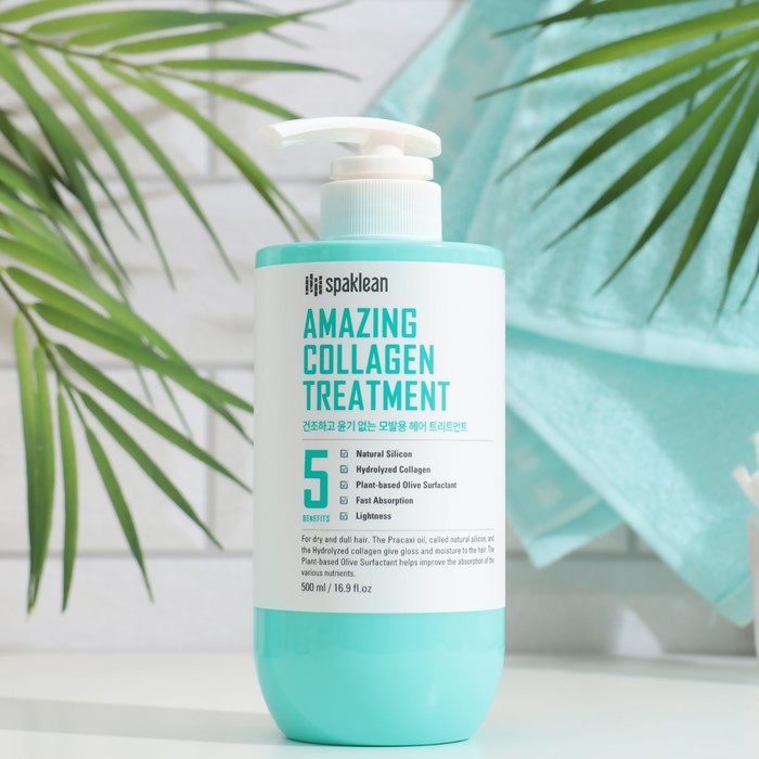 Бальзам для волос Spaklean с коллагеном, 500 мл 35269