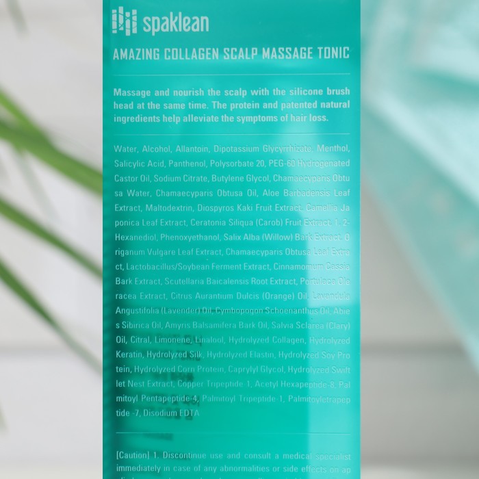 Spaklean scalp massage tonic. Scalp massage Tonic. Spaklean бальзам для волос с коллагеном - amazing Collagen treatment, 30мл. Spaklean щетка многофункциональная для волос и кожи головы цены.