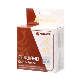 Леска NISUS FORWARD Carp & Feeder, диаметр 0.370 мм, тест 10.45 кг, 150 м, коричневая