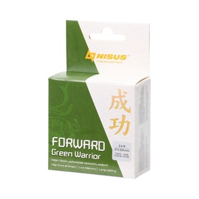Леска NISUS FORWARD Warrior, диаметр 0.309 мм, тест 7.55 кг, 100 м, зелёная