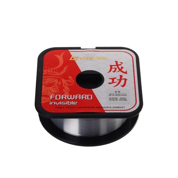 

Леска NISUS FORWARD Invisible, диаметр 0.405 мм, тест 12.3 кг, 100 м, прозрачная