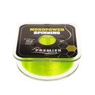Леска Preмier fishing MONOPOWER SPINNING, диаметр 0.45 мм, тест 19.5 кг, 100 м, флуоресцентная желтая - фото 10505630