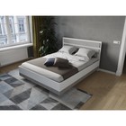 Спальный гарнитур «Мечта», кровать 1600 мм, комод, шкаф двухстворчатый, 2 тумбы, белый/бетон - фото 22232773