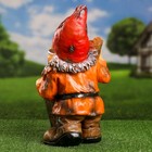 Садовая фигура "Гном с бревнами в очках" 40см - фото 22232906