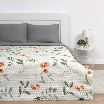 Покрывало 2сп Экономь и Я "Цветение" 180х210±5см, 100% полиэстер, 190гр/м2