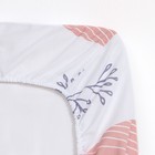 Простыня на резинке 1.5-спальная «Этель» Flower garden, 140×200+25, бязь 9544385