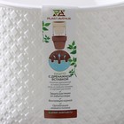 Кашпо для цветов со вставкой «Клевер», 3.2 л, d=17.5 см, h=16 см, белое - Фото 6