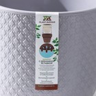 Кашпо со вставкой «Клевер», 3,2 л, d=17,5 см, h=16 см, цвет серый шелк - Фото 6