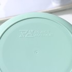 Кашпо со вставкой «Клевер», 3,2 л, d=17,5 см, h=16 см, цвет нефритовый - Фото 6