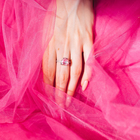 Кольцо «Драгоценность» сердце, цвет розовый в серебре, размер 17 - Фото 3