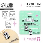 Кулоны неразлучники «Отпадная половинка», длина 50 см - Фото 1