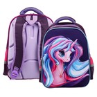 Рюкзак каркасный Calligrata, 39х30х14 см, "Волшебный единорог", для девочки - фото 22621328