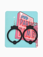 Серьги акриловые «Наручники», чёрные в серебре - Фото 7