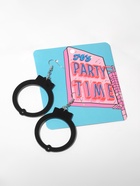 Серьги акриловые «Наручники», чёрные в серебре - Фото 4