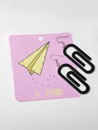 Серьги акриловые «Скрепы», цвет чёрно-белый в серебре - фото 65393380