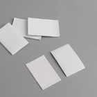 Набор липучек на клеевой основе, 4 × 6 см, 4 пары/8 шт, цвет белый - Фото 2