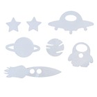 Дождевик «Космос» со светоотражающими наклейками, рост 120-160 см - Фото 8