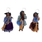 Баба яга на брелоке, виды МИКС (комплект 6 шт) - фото 24385692