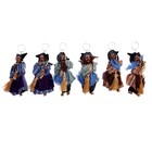 Баба яга на брелоке, виды МИКС (комплект 6 шт) - фото 24385693