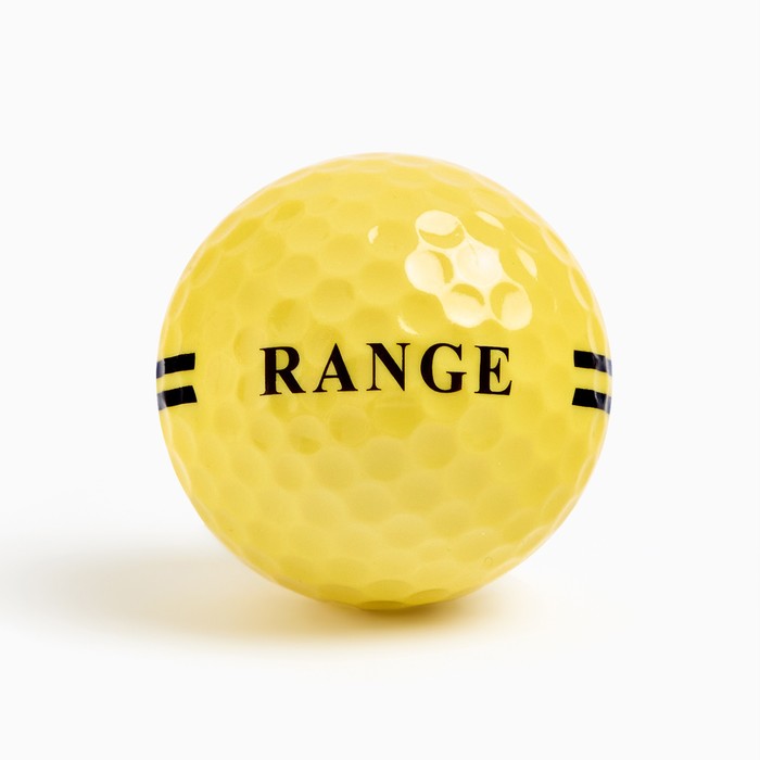 Мяч для гольфа PGM "Range", двухкомпонентный, d-4.3, жёлтый - Фото 1