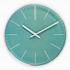 Часы настенные, серия: Интерьер, плавный ход, d-30 см, зеленые - фото 2147891