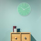 Часы настенные, серия: Интерьер, плавный ход, d-30 см, зеленые - фото 9057332