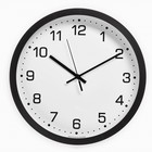 Часы настенные, серия: Классика, плавный ход, d-30.5 см, черные - фото 2147912