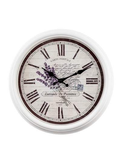 Часы настенные, серия: Интерьер, "Цветы", плавный ход, d-31 см