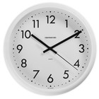 Часы настенные, серия: Классика, плавный ход, 24.5 х 5.5 см, белые - фото 3059452
